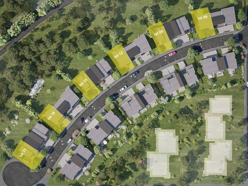 Staff Aménagement et Promotion - Les Hameaux de la Roseraie - Maisons neuves à Marly - Lots des modèles B Gauche