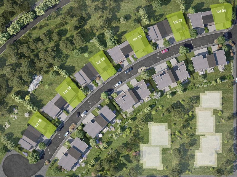 Staff Aménagement et Promotion - Les Hameaux de la Roseraie - Maisons neuves à Marly - Lots des modèles B Droite