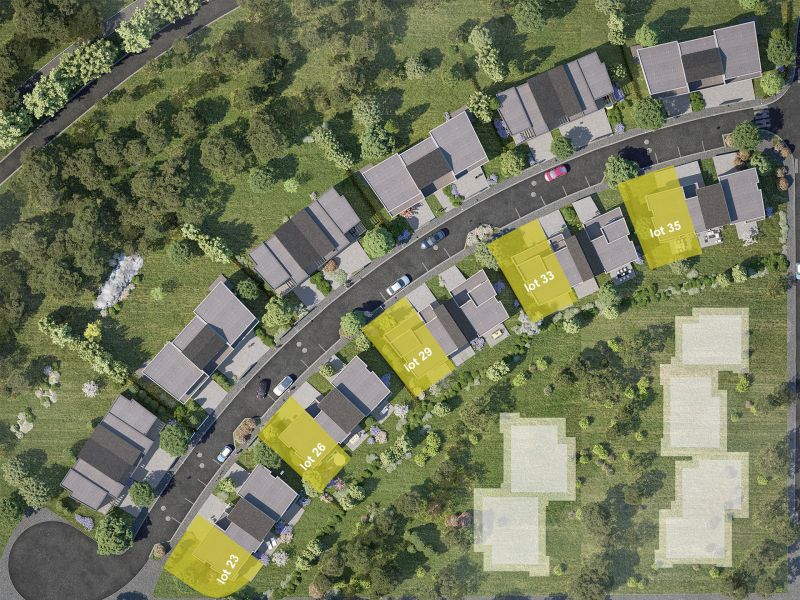 Staff Aménagement et Promotion - Les Hameaux de la Roseraie - Maisons neuves à Marly - Lots des modèles A Droite