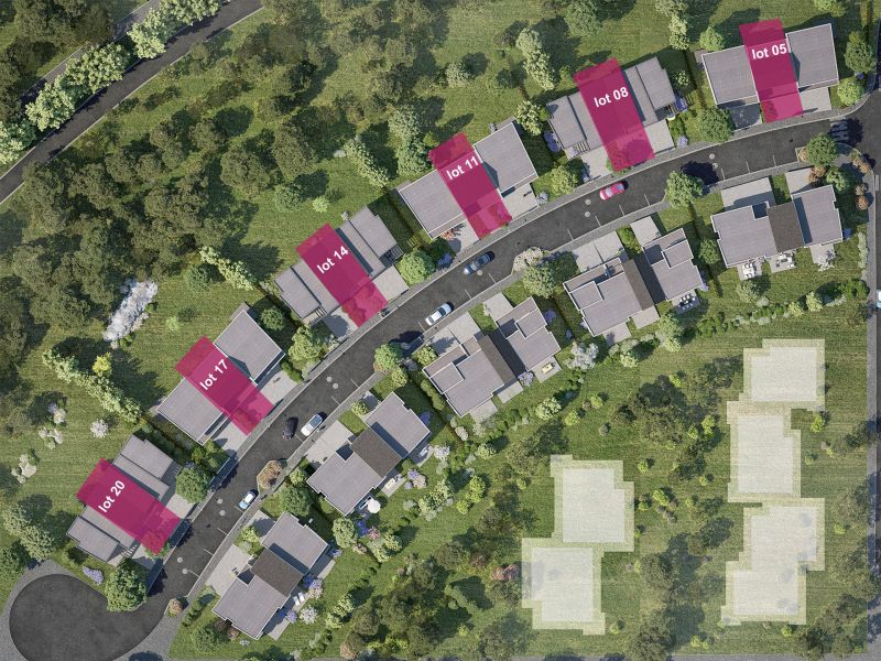 Staff Aménagement et Promotion - Les Hameaux de la Roseraie - Maisons neuves à Marly - Lots des modèles B Centre